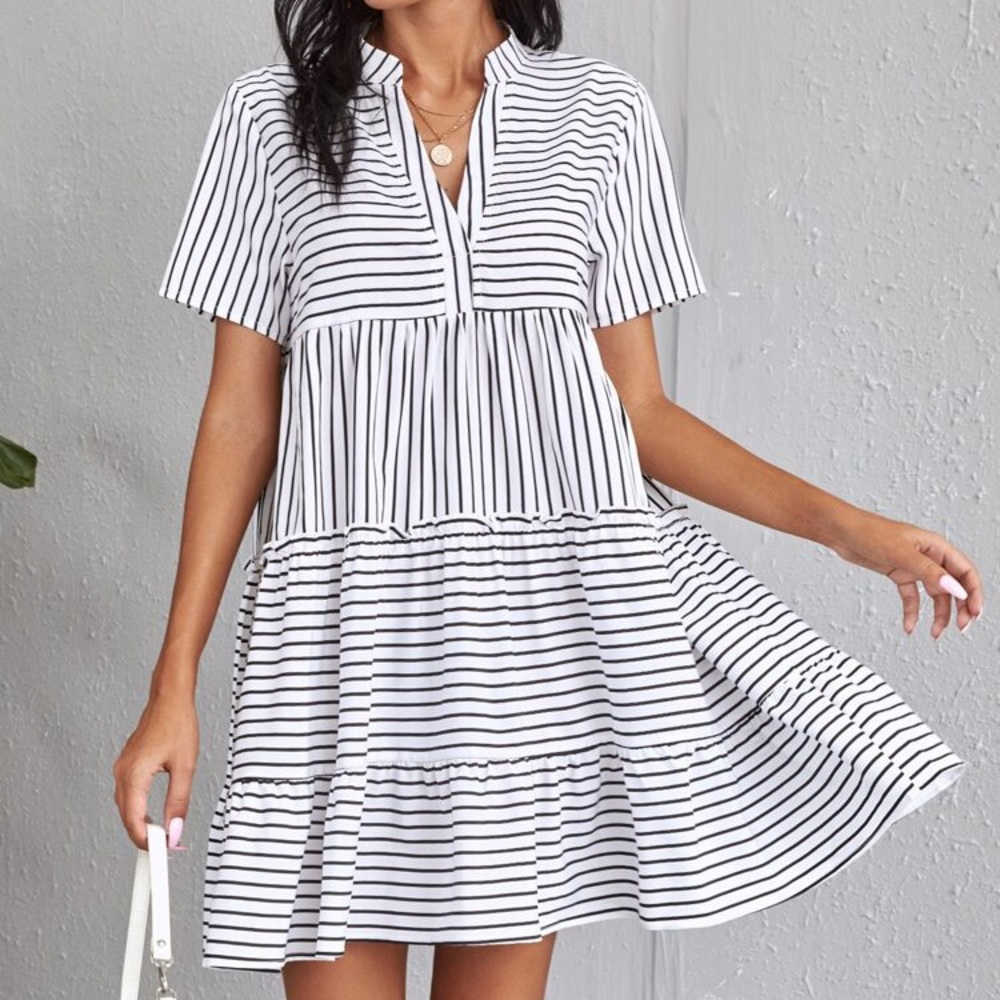 SHEIN Striped Swing Dress